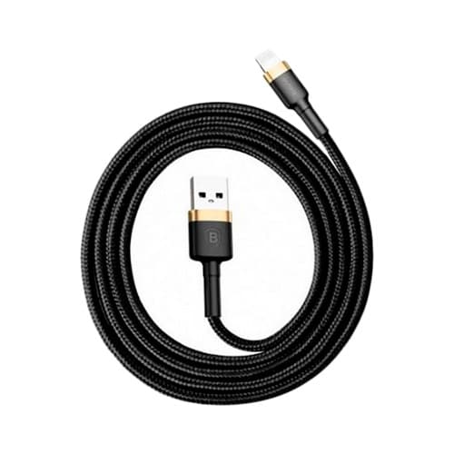 Baseus cafule Cable USB For lightning 2.4A 1M Gold+Black