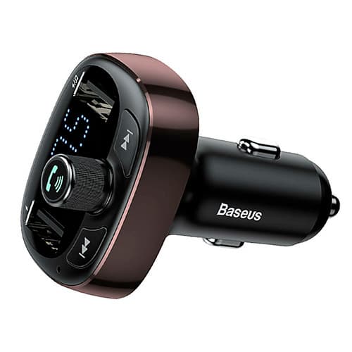 Baseus T typed Bluetooth MP3 charger with car holder Dark Coffee