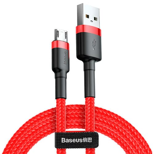 Baseus cafule Cable USB For Micro 1.5A 2M Red+Red