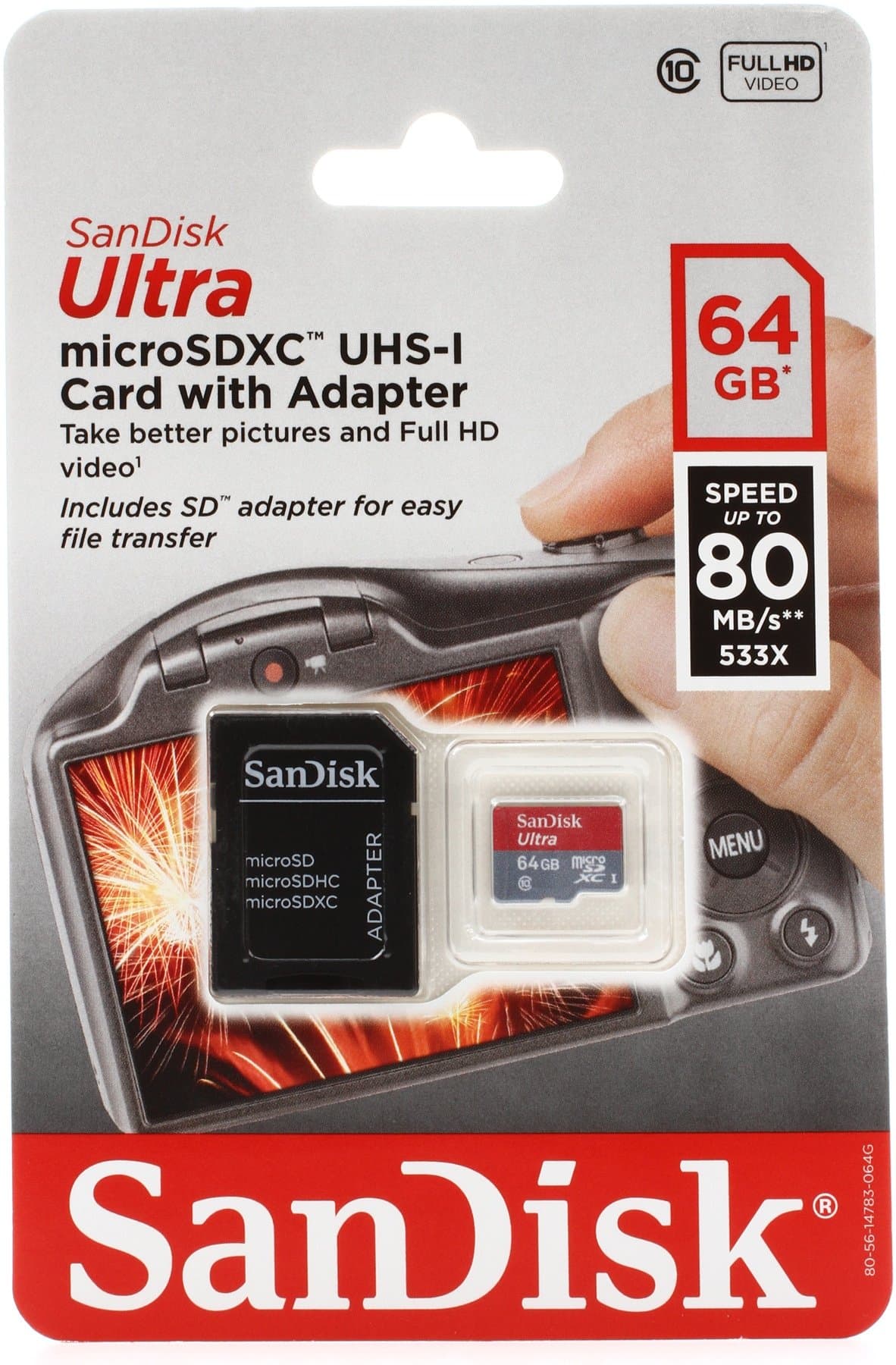 SanDisk microSDHC 64Gb UHS-I Ultra