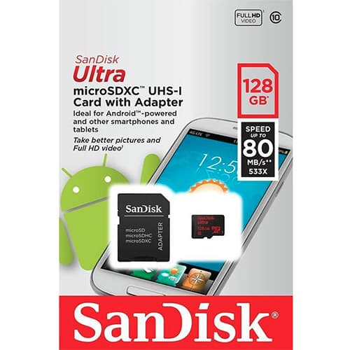 SanDisk microSDXC 128Gb UHS-I Ultra