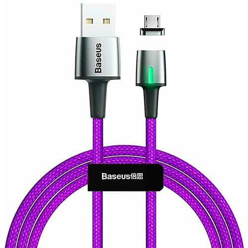 Baseus Zinc Magnetic Cable USB For Micro 1.5A 2m Purple